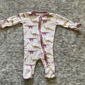 Kickee Pants 0-3 month girl footie pajama